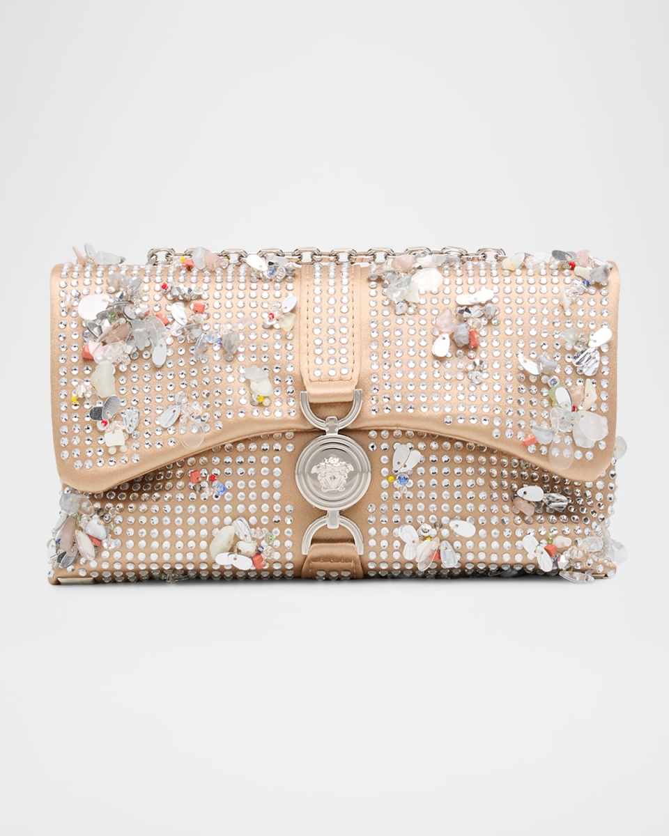 Kleio Mini Beaded Rhinestone Shoulder Bag